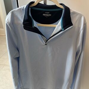 Men's J Crew Performance Long Sleeve Quarter Zip NWT Size Large